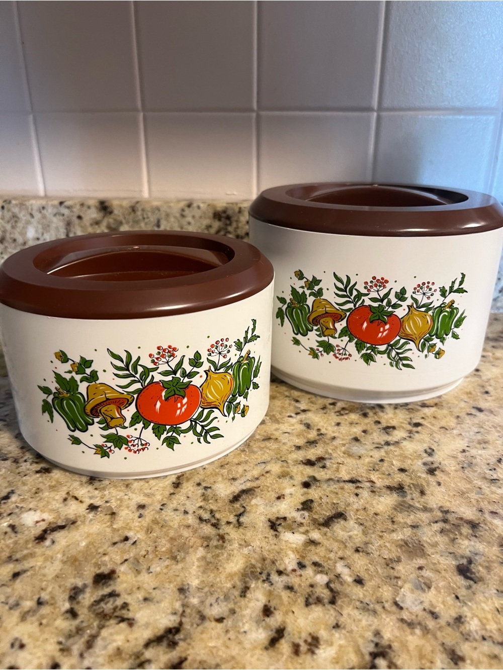 Vintage 1970s Sterilite Spice of Life Canister Set